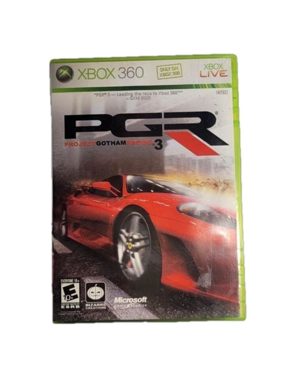 PROJECT GOTHAM RACING 3 PGR3 XBOX 360 GAME
